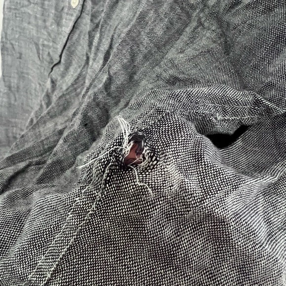 Rails Wyatt Navy Chambray Button Down Shirt SZ XXL - Picture 8 of 9